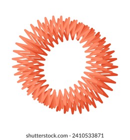 Icono de línea de estrella 3d. Ilustración vectorial.