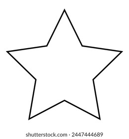 Star line icon. Design can use for web and mobile app. Vector illustration
