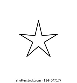 star line icon. Element of star icon for mobile concept and web apps. Thin line star icon can be used for web and mobile. Premium icon