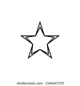 star line icon. Element of star icon for mobile concept and web apps. Thin line star icon can be used for web and mobile. Premium icon