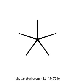 star line icon. Element of star icon for mobile concept and web apps. Thin line star icon can be used for web and mobile. Premium icon