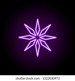 star line icon. Elements of Stars in neon style icons. Simple icon for websites, web design, mobile app, info graphics