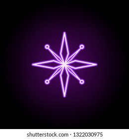 star line icon. Elements of Stars in neon style icons. Simple icon for websites, web design, mobile app, info graphics