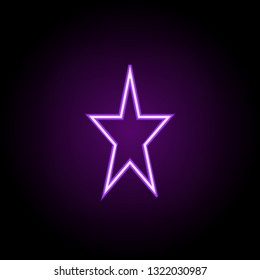 star line icon. Elements of Stars in neon style icons. Simple icon for websites, web design, mobile app, info graphics