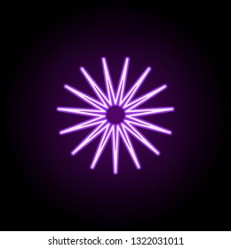 star line icon. Elements of Stars in neon style icons. Simple icon for websites, web design, mobile app, info graphics