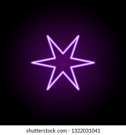 star line icon. Elements of Stars in neon style icons. Simple icon for websites, web design, mobile app, info graphics