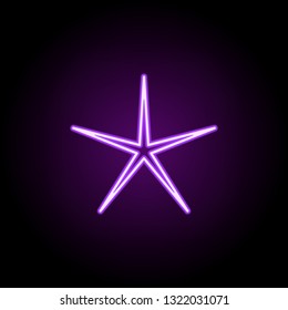star line icon. Elements of Stars in neon style icons. Simple icon for websites, web design, mobile app, info graphics