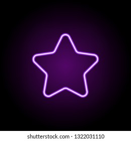 star line icon. Elements of Stars in neon style icons. Simple icon for websites, web design, mobile app, info graphics
