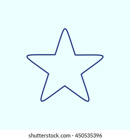 Star Line icon. Eps-10.