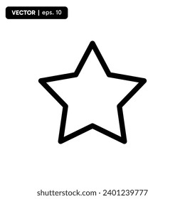 star line icon, favorite icon. vector eps 10