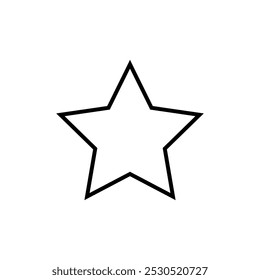 Star line icon in generic style. Shine concept