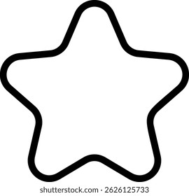 Vektorgrafik des Sternliniensymbols