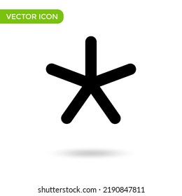 star line icon. minimal and creative icon isolated on white background. vector illustration symbol mark.