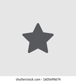star line icon on gray background