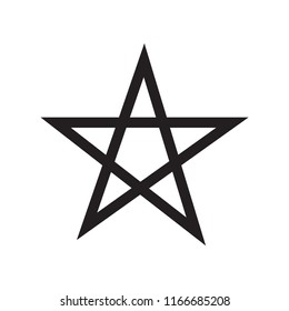 Star line icon. Simple design. Isolate on white background.