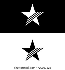 Star Line Icon Vector