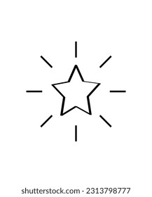 star line icon, vector best line icon.