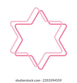 Icono de línea de estrella. Ilustración vectorial.