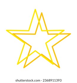 Icono de línea de estrella. Ilustración vectorial.