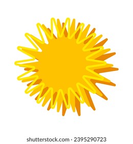 Icono de estrella y línea. Ilustración vectorial.