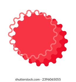 Star and line icon. Vector illustration.