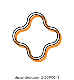 Icono de línea de estrella. Ilustración vectorial.