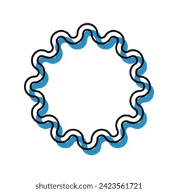 Star line icon. Vector illustration.
