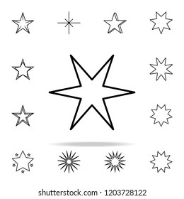 star line icon. Web icons universal set for web and mobile