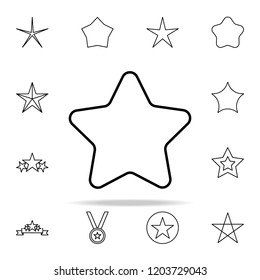 star line icon. Web icons universal set for web and mobile