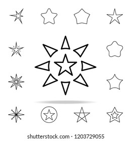 star line icon. Web icons universal set for web and mobile