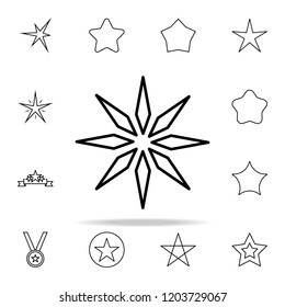 star line icon. Web icons universal set for web and mobile