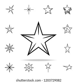 star line icon. Web icons universal set for web and mobile