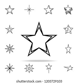 star line icon. Web icons universal set for web and mobile