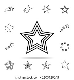 star line icon. Web icons universal set for web and mobile