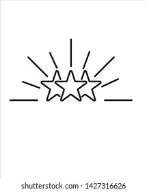 star line icon,vector best line icon.