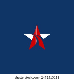 Star line logo mark simple memorable brand symbol template 3