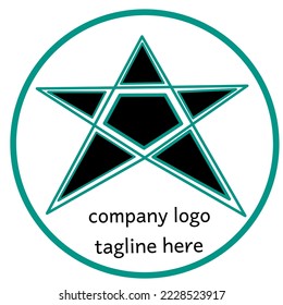 Star Line Logo Template Illustration vector Design