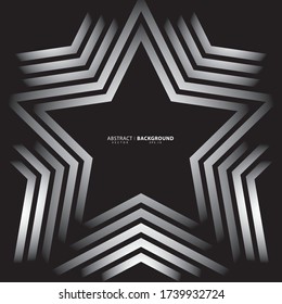 Star line Pattern. Geometric Star Background. Abstract star texture .  Vector abstract graphic design. New Year Christmas template.