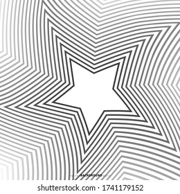 Star line Pattern. Geometric Star Background. Abstract star texture .  Vector abstract graphic design. New Year Christmas template.