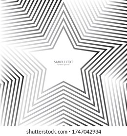Star line Pattern. Geometric Star Background. Abstract star texture .  Vector abstract graphic design. New Year Christmas template.