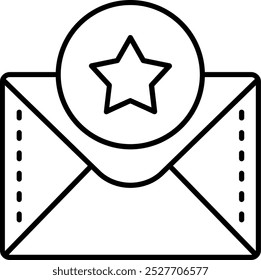 Star Line vector Icon Design