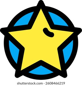 Star Line vector Icon Design