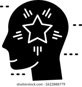 Star Line vector Icon Design