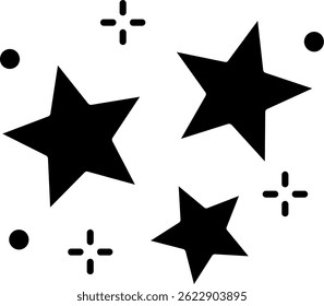 Diseño de ícono de Vector de línea de estrella