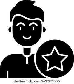 Star Line vector Icon Design