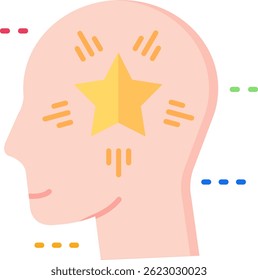 Star Line vector Icon Design