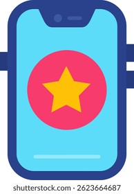 Star Line vector Icon Design