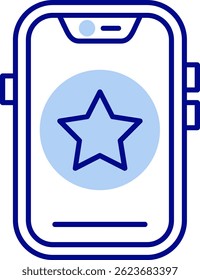 Star Line vector Icon Design