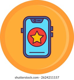 Diseño de ícono de Vector de línea de estrella