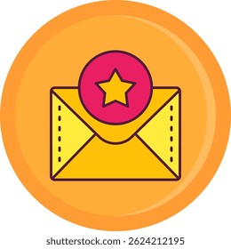 Star Line vector Icon Design